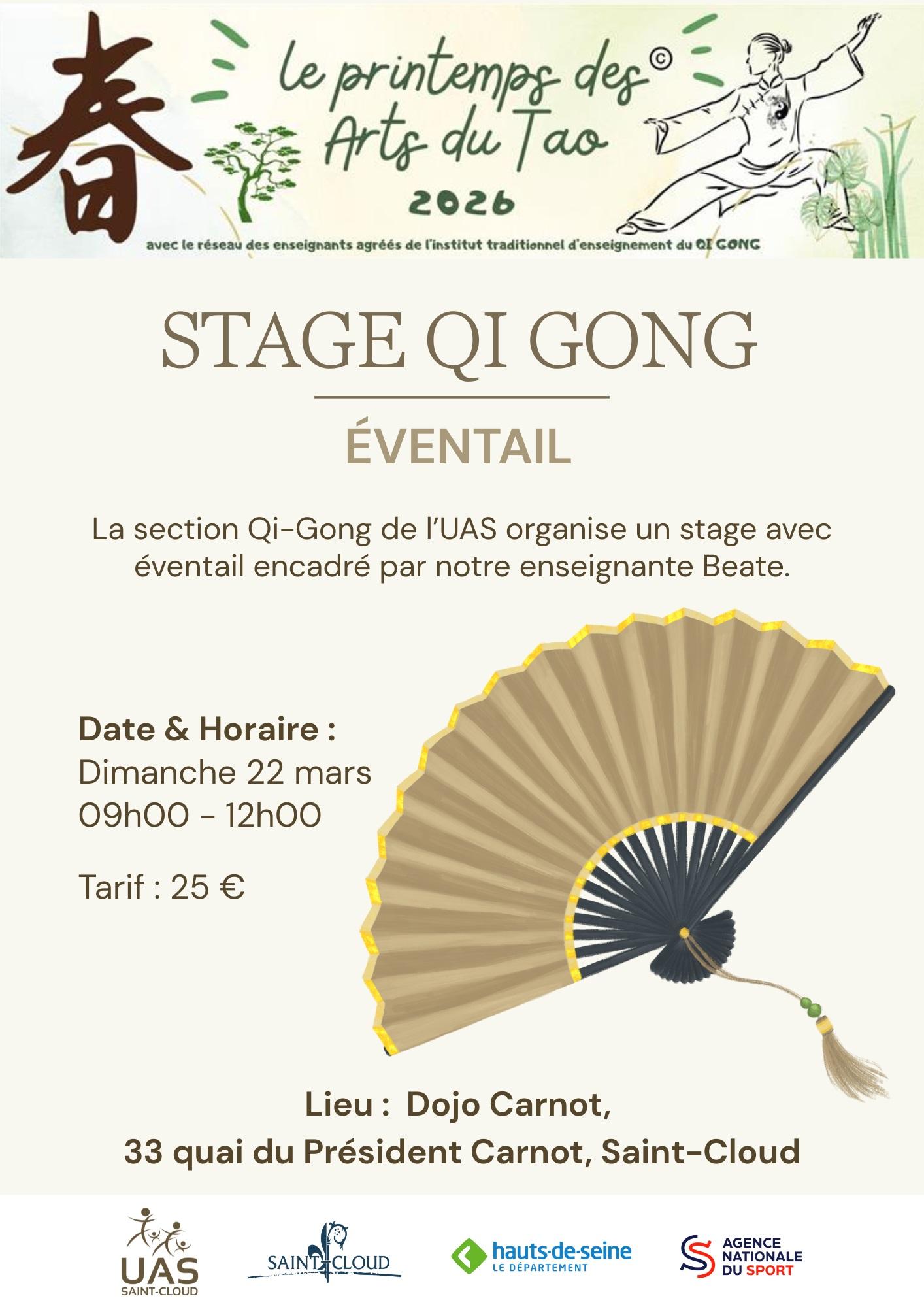 Printemps des Arts du Tao - Stage d'éventail